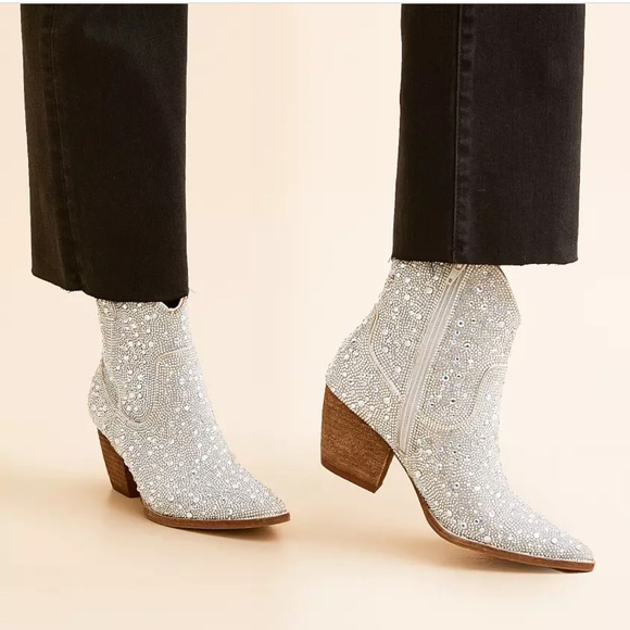 BEAST FASHION Shoes - Arisa Glitz Ankle Boot